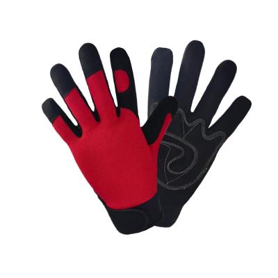 China Universal Touch Screen Fingertrips Safety Work Gloves for Mem and Women Yard Garden Synthetic Leather Work for sale