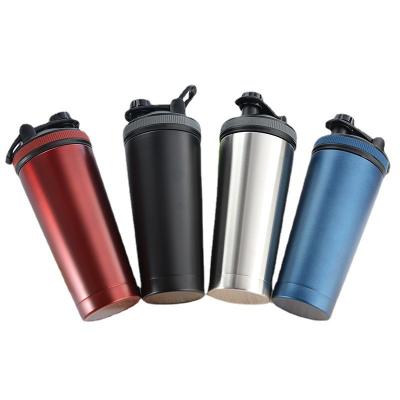 China proteína Shaker Bottles Mixer del aislamiento de los SS de la pared del doble 750ml en venta