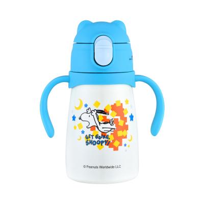 China OEM 12oz Insulated Kids Water Bottles Stainless Steel With Push Button Spout for sale