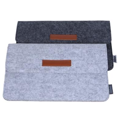 China Eco-friendly 13inch Gray Felt Sleeve , Felt Laptop Bag for sale