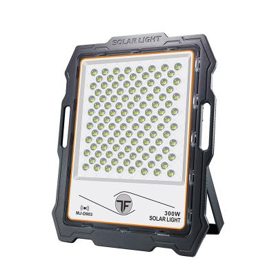 China +light remote control control led solar flood light 300W outdoor led flood lights ip67 waterproof garden lighting for sale