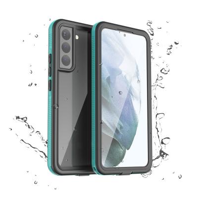 China Shockproof High Quality Waterproof Drop Resistant Blue Waterproof Case For Samsung S22 Plus for sale