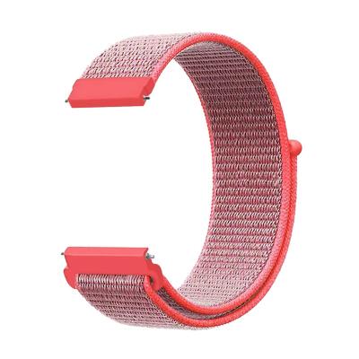 China 22mm Loop Replacement Strap Soft Nylon Woven Watch Bands Breathable Nylon Wristband Sport With Hook And Loop Fastener Closure for sale