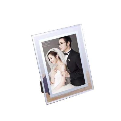 China Home And Office Decor New Design Photo Frame Mirror Glass Wedding Frame for sale