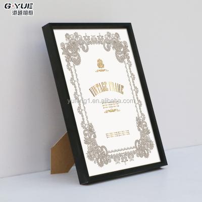 China High Quality A4 Aluminum Alloy Diploma Photo Picture Frame for Display or Home Decor for sale