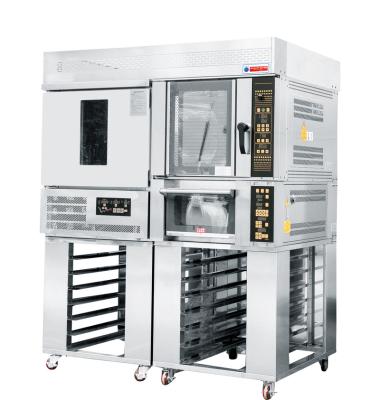 China Commercial Bakery Equipment Commercial Catering Electric Combination Ovens 6 Trays 400*600 Mm Plus Rack for sale