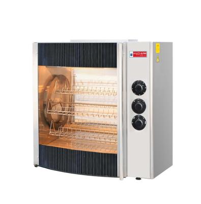 China Hotels commercial electric rotisserie with 7 spits with electronic control or mechanical control for sale