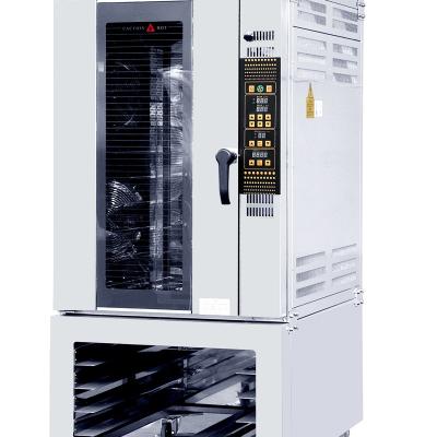 China Snack Factory Commercial Bakery Equipment Electric Convection Oven With 10 Trays Stainless Steel Interior for sale