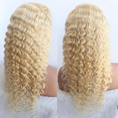 China Body Wave 13x6 13x4 613 Honey Blonde Color Lace Front Human Hair Wigs For Women Brazilian Transparent Remy Deep Lace Frontal Wig for sale