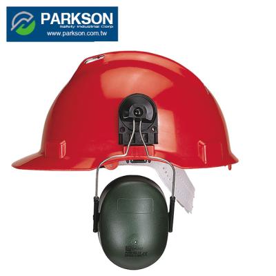 China Combo Hearing Protection Taiwan Industrial Worker Head Gear Safety Helmet Earmuff for sale