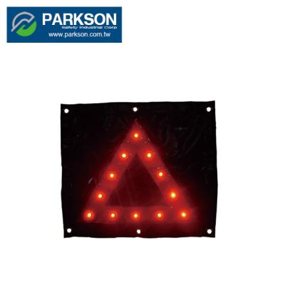 China Main road Taiwan accident sign road protection device 12 LED light construction safety triangle TW-05 traffic light pole for sale