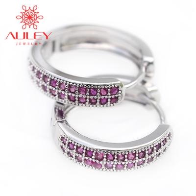 China Auley CLASSIC Statement Earrings Cubic Zircon Earrings Ear Clip For Girls for sale