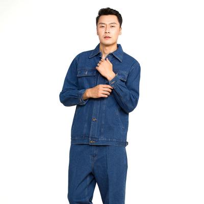 China Work uniform manufacturer for factory uniform safety work clothes tailored clothes denim thickening fabric work uniform coveralls for sale