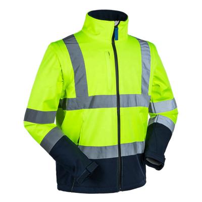 China Workwear High Visibility Reflective Waterproof Jacket Hi Vis Waterproof Clothing Waterproof Jacket Reflective Safety for sale