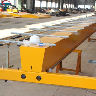 China 10 ton warkshop mobile single girder overhead crane bridge crane with track for sale for sale