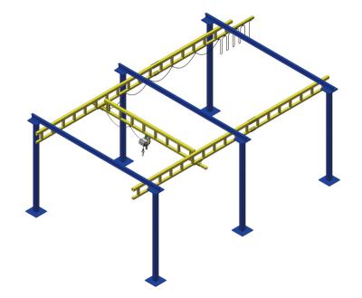 China Bridge Crane Single Girder Free Lifting Overhead / Bridge Cranes For Sale for sale