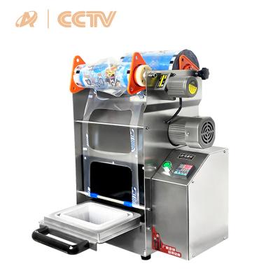 China DF250T-2 Tray Sealer Desktop Fast Food Automatic Food Box Roll Film Sealing Machine for sale