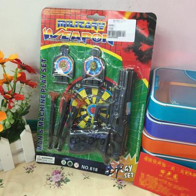 China Popular wholesale of European and American children's toys explosion mode spring gun puzzle safety manual for sale