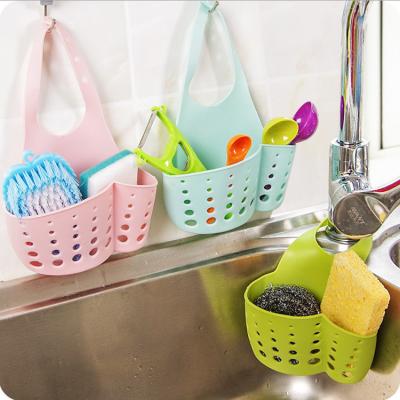 China Wall-mounted type factory direct sales shape creative adjustable type sink storage kitchen toilet knob basket for sale