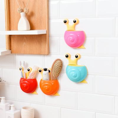 China Direct Selling Durable Fashion Factory Multifunctional Snail Suction Cup Toothbrush Holder for sale