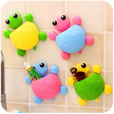 China Durable Turtle Type Strong Suction Explosion Cup No Punch Wall Mounted Bathroom Toothbrush Cup for sale