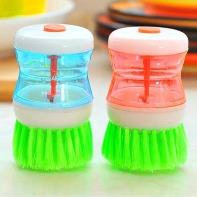 China Home Sustainable Kitchen Recommendation New Product Liquid Handheld Soft Hair Cleaning Brush for sale