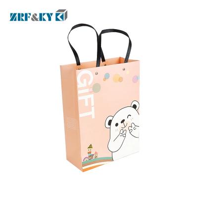 China Recycled Materials Customized Handmade Eco Friendly Kraft Paper Bag With Handle for sale