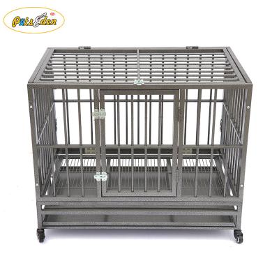 China Sustainable Heavy Duty Durable Durable Tube Pets Dog Cages Crate Customized Color Square for sale