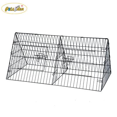 China Triangle Viable Metal Indoor Rabbit Hutch Rabbit Cage for sale