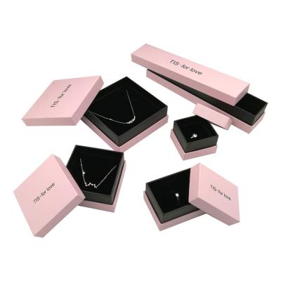 China Recycled Materials Manufacturer Low Price Bracelet Rings Eye Jewelry Box Victorias Secret Pink Jewelry Box Small Custom Paper Gift Packaging for sale