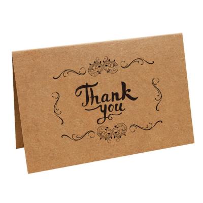 China Europe China Supplier Custom Craft Paper Gift Thank You Cards With Envelope Paper Card Custom Thank You Card For Business for sale