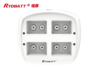 Chine Chargeur de batterie d'ion de la fente 6F22 Li de RYDBATT 4/chargeur de batterie futé d'ion de lithium 9v ion LED de Li à vendre