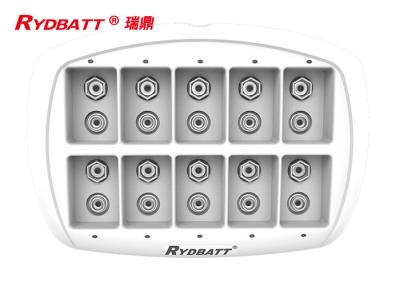 Chine Chargeur de batterie d'ion de la fente 6F22 Li de RYDBATT 10/chargeur de batterie futé d'ion de lithium 9v ion LED de Li à vendre