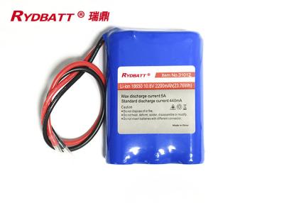 China Litio Ion Battery de 3S1P 10.8V 2200mAh 23.76Wh 18650 en venta