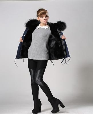 China New fashion brand parka anti-shrink clothing military fur coat on sale from canton factory for sale