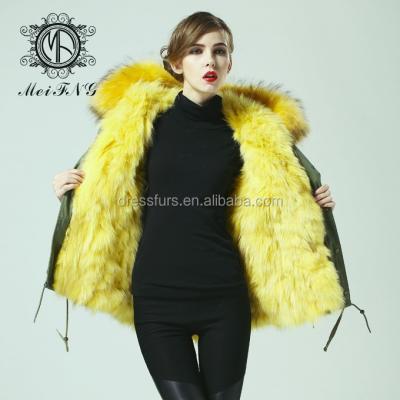 China Garment High Fashion Luxury Fur Parka, Unisex mr&mrs Fur Coat for sale