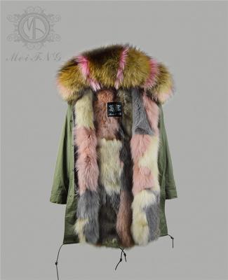 China High Quality Lady Viable Real Winter Men's Clothes Viable Mink Fur Coat Parka Wholesale for sale