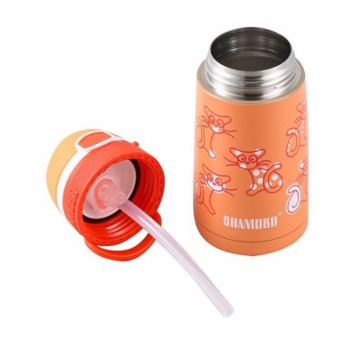 China Viable Custom Design 350ml Kids Vacuum Insulated 316 Stainless Steel Eco Friendly Reusable Water Bottle for sale