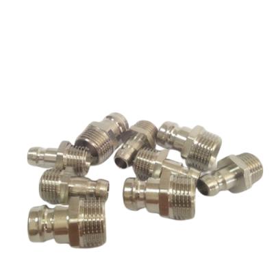 China hasco Z81 water cooling line brass chrome plated pipe male thread nipple for mold cooling system for sale