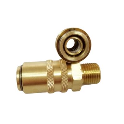 China Hasco Quick Open Flow Water Connector Coupler Water Cooling Male Line Thread Brass Fitting For Mold Cooling for sale