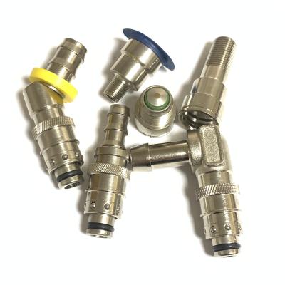 China Staubli Mold Cooling System 3/4 Water Cooling Brass Quick Line Connect Coupler Brass Hose Quick Coupling for sale