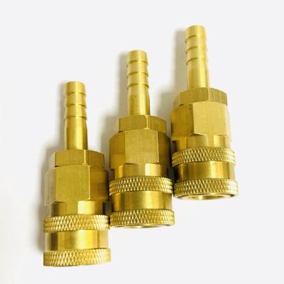 China MISUMI Water Cooling Line Injecting Mold Machine Copper Quick Coupling, Male Female Hydraulic Pipe Fitting for sale