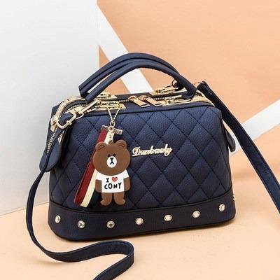 China Korean Fashion Plaid Handbag Shoulder Diamonds Women's Handbags Portable Handbag for sale