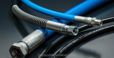 China RUBBER WITH STEEL WIRE hydraulic rubber hose (SAE 100 R1AT 3/8