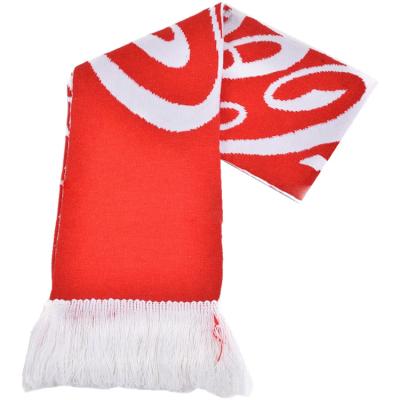 China Sinohigher Acrylic Flag Pattern Shawl Jacquard Soccer Fan Promotional 100% Acrylic Knitted Scarf for sale