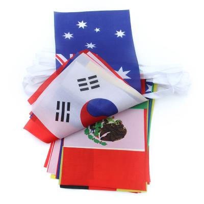 China Manufacturers Direct Selling Small National Flag Bunting Flag For Bar Party Decoration for sale