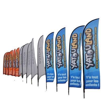 China Flying High Quality And Good Price New Product Polyester Mesh Advertising Beach Feather Flag Printing Banner for sale