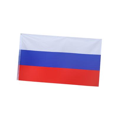 China Competitive Price Good Quality Polyester Russia Flying National Flag With Stock for sale