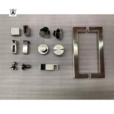 China Modern High Quality Ss304 Sliding Glass Door Rail System Kit Shower Room Sliding Door Accessories for sale