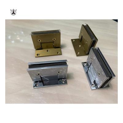 China Modern Custom Glass Hinge Pivot Glass Flange Bathroom Factory Shower Glass Door Hinge for sale